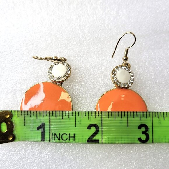 Orange Light Drop Earrings - Picture 6 of 9